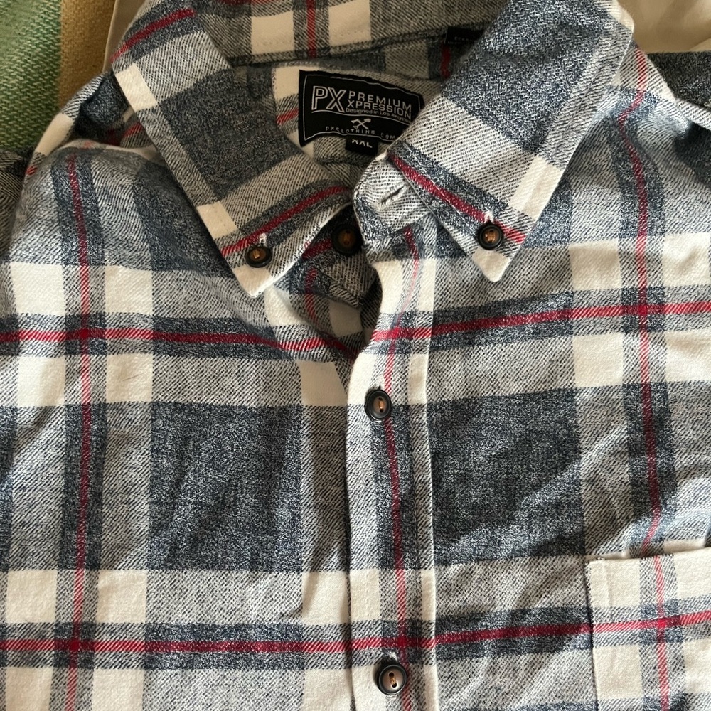 PX brand Flannel Shirt in Excellent Used Condition
